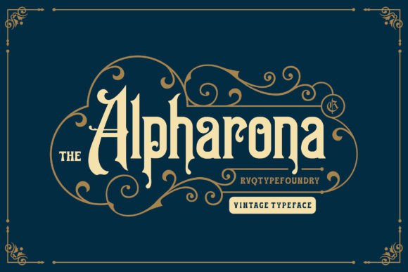 Alpharone: A Vintage Blackletter Font That Adds Timeless Elegance to Modern Designs