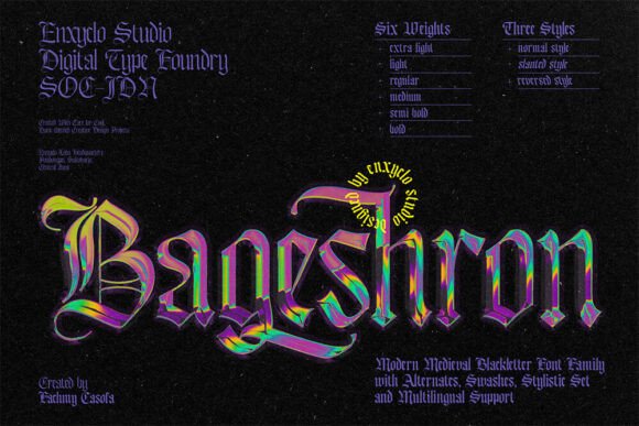 Bageshron: A Modern Twist on Medieval Typography