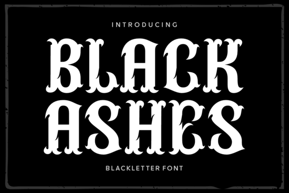 Black Ashes: The Bold, Beautiful Font for Edgy Design Projects