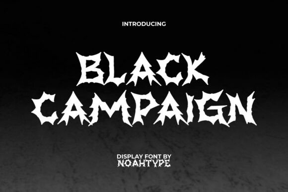 Black Campaign: A Bold Display Font for Edgy Designs