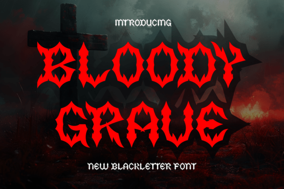 Bloody Grave: A Strategic Font for Maximum Visual Impact in Dark-Themed Projects