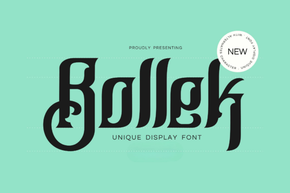 Bollek: A Modern Interpretation of Classic Blackletter Typography