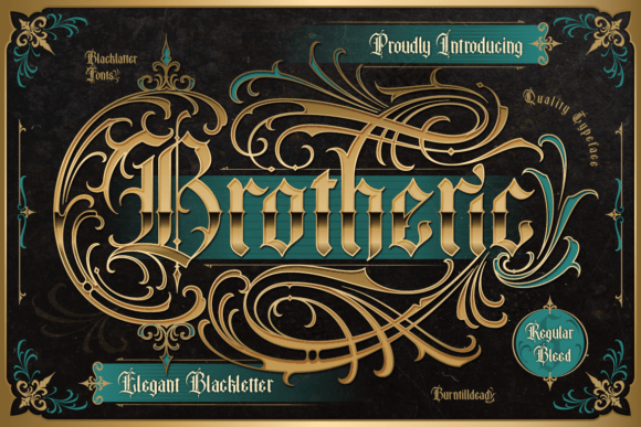 Brotheric: A Font That Merges Luxury with Vintage Elegance