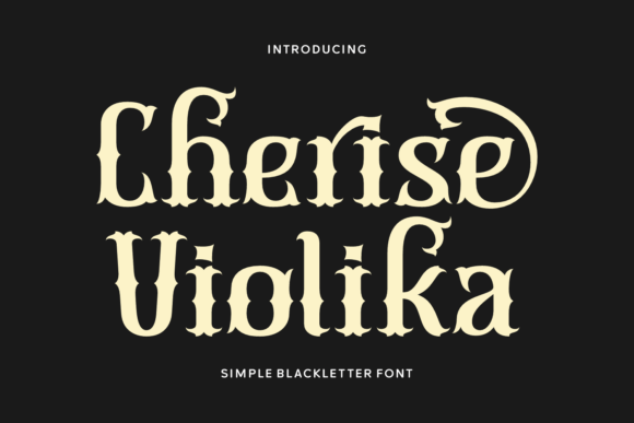 Cheerful Elegance in Typography: Cherise Violika