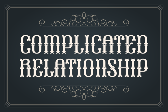 Complicated Relationship Font: A Timeless Choice for Vintage-Inspired Design Projects