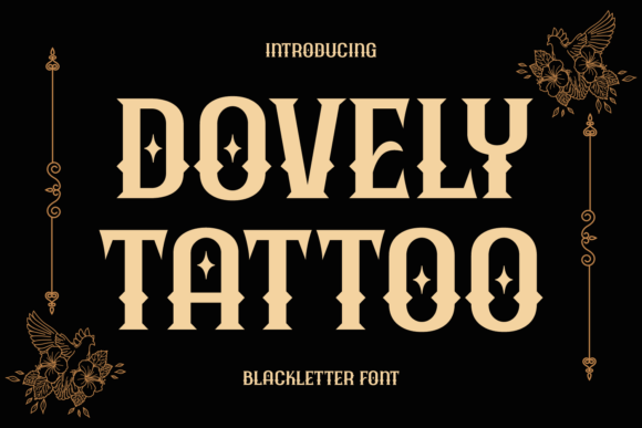 Dovely Tattoo: A Font That Captures the Spirit of Bold Design