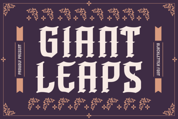 Giant Leaps: A Bold Typeface for Modern Creativity