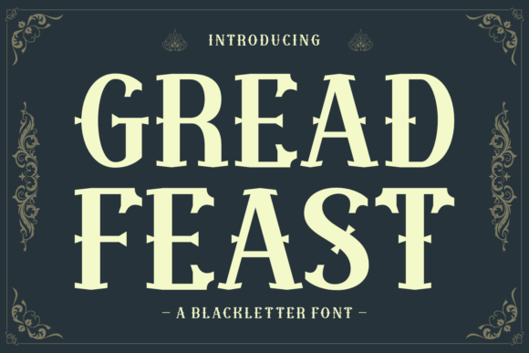 Great Feast: A Bold Blackletter Font for Impactful Typography