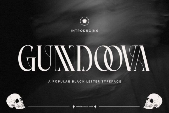 Gundoova: A Bold Blackletter Font with Medieval Elegance and Modern Appeal