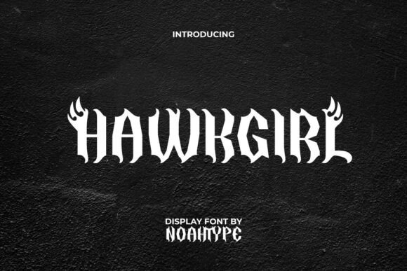 Hawkgirl Font: Bold Blackletter for Intimidating Design