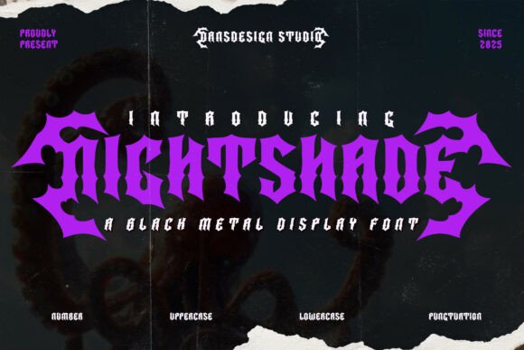 Nightshade Font: Bold, Stylish Typography for Creative Projects