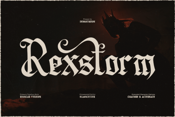 Rexstorm Font: A Bold Blend of Medieval and Modern Design