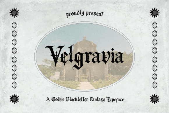 Velgravia: A Gothic Typeface for Dark Elegance and Fantasy Design